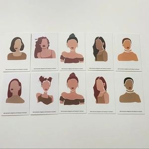 Diverse Women -Earring Holder Cards